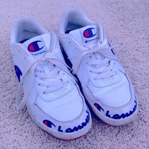 Champion White Leather Sneakers
